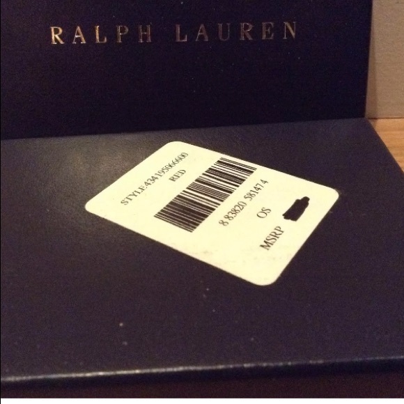 NIB RL mini photo keychain in red leather - Picture 3 of 3